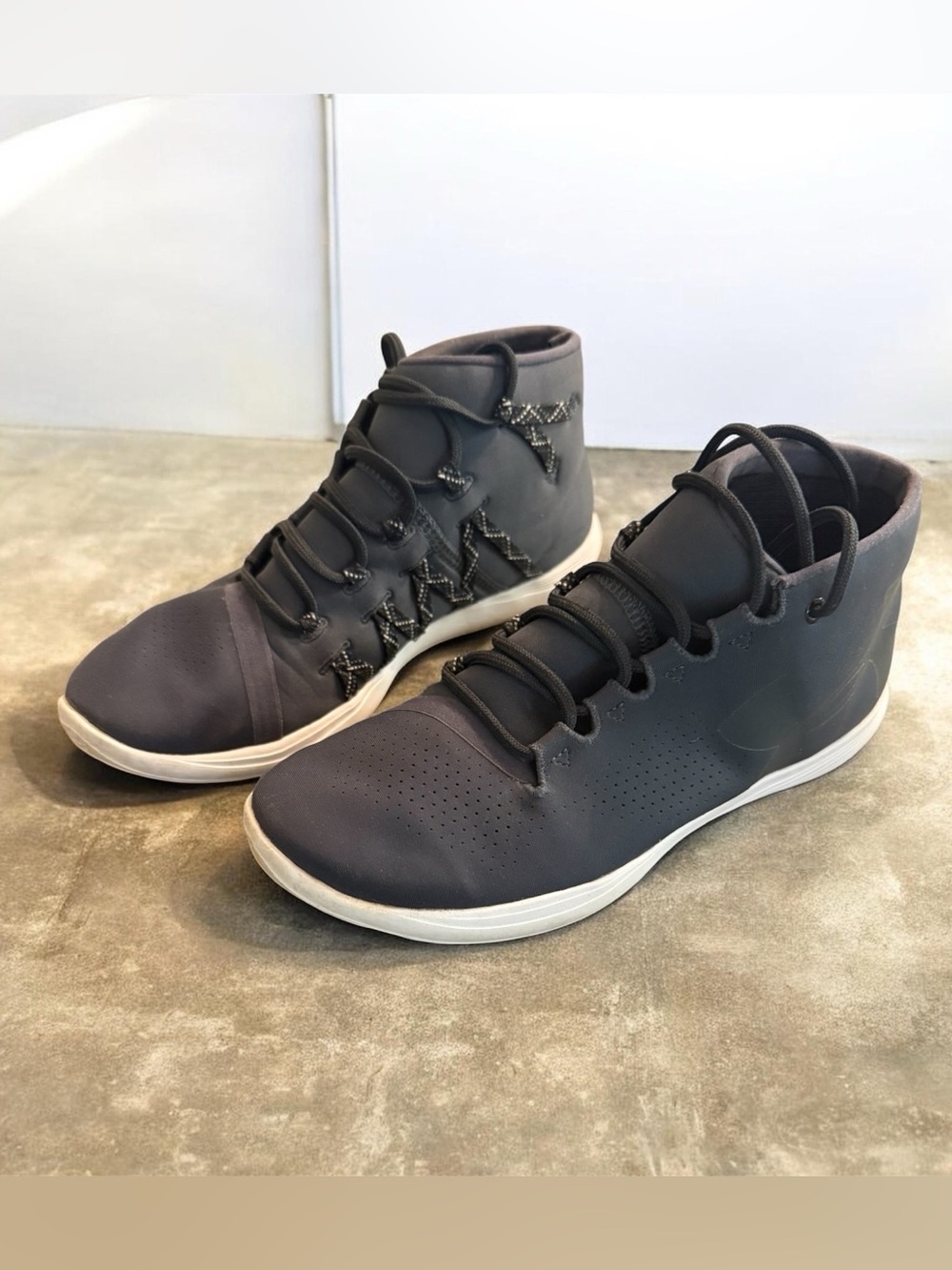 Under Armor Women’s Casual High-Top Sneakers in Dark Gray